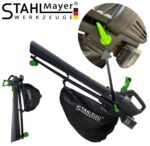 Акумулаторен Листосъбирач и Духалка Раздробяване 3в1 STAHLMAYER 36V + 36V 8.0 Ah с 2 торби 40 литра с Колела 2 Батерии - Image 3