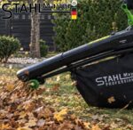 Акумулаторен Листосъбирач и Духалка Раздробяване 3в1 STAHLMAYER 36V + 36V 8.0 Ah с 2 торби 40 литра с Колела 2 Батерии - Image 7